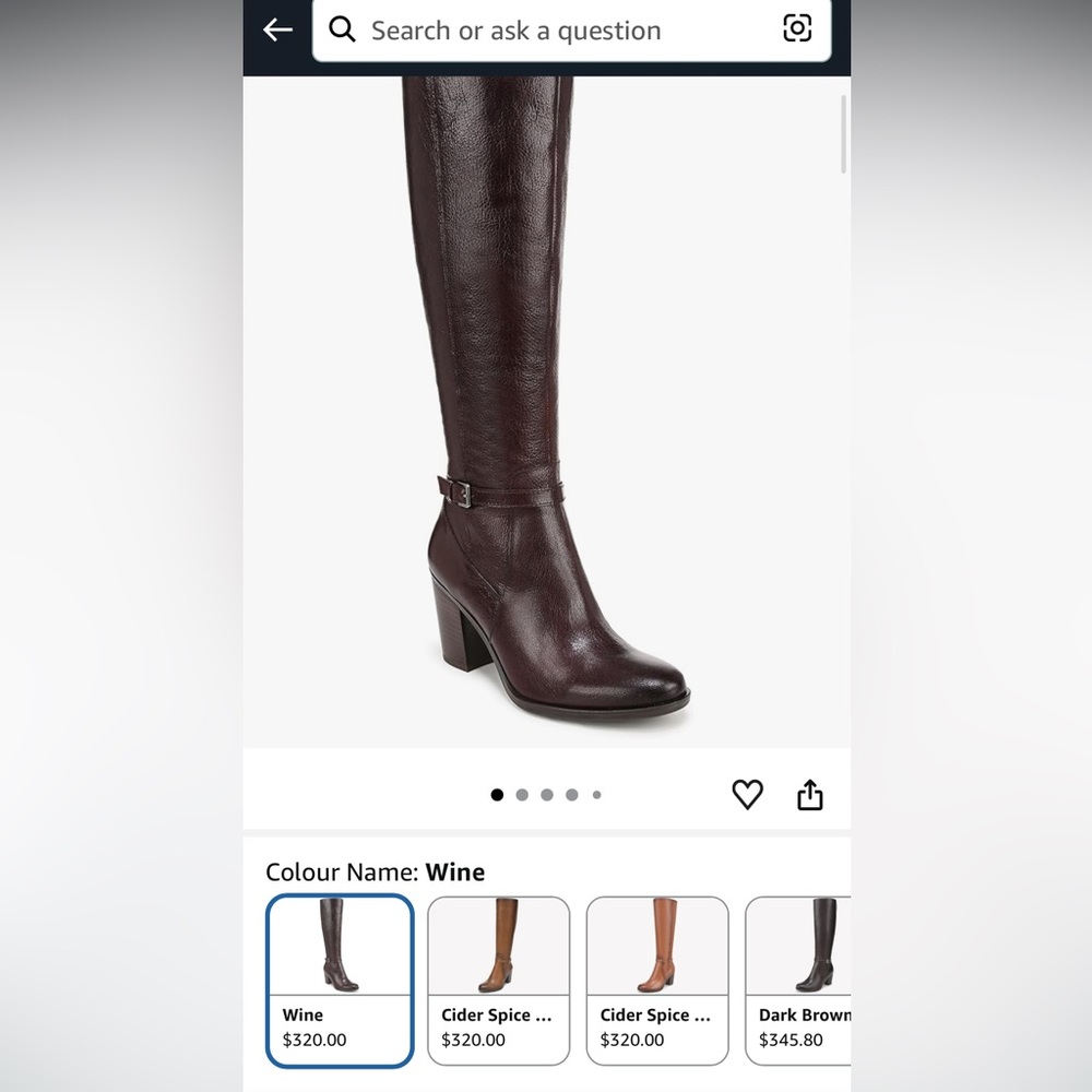 New Naturalizer Women's Leather Boots in Wine Color- Size 6- New without box - Picture 10 of 11